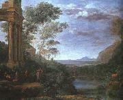 Claude Lorrain Landscape with Ascanius Shooting the Stag of Silvia France oil painting artist